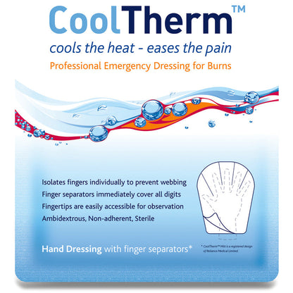 CoolTherm Hand Burn Dressing with Finger Separators - Reliance