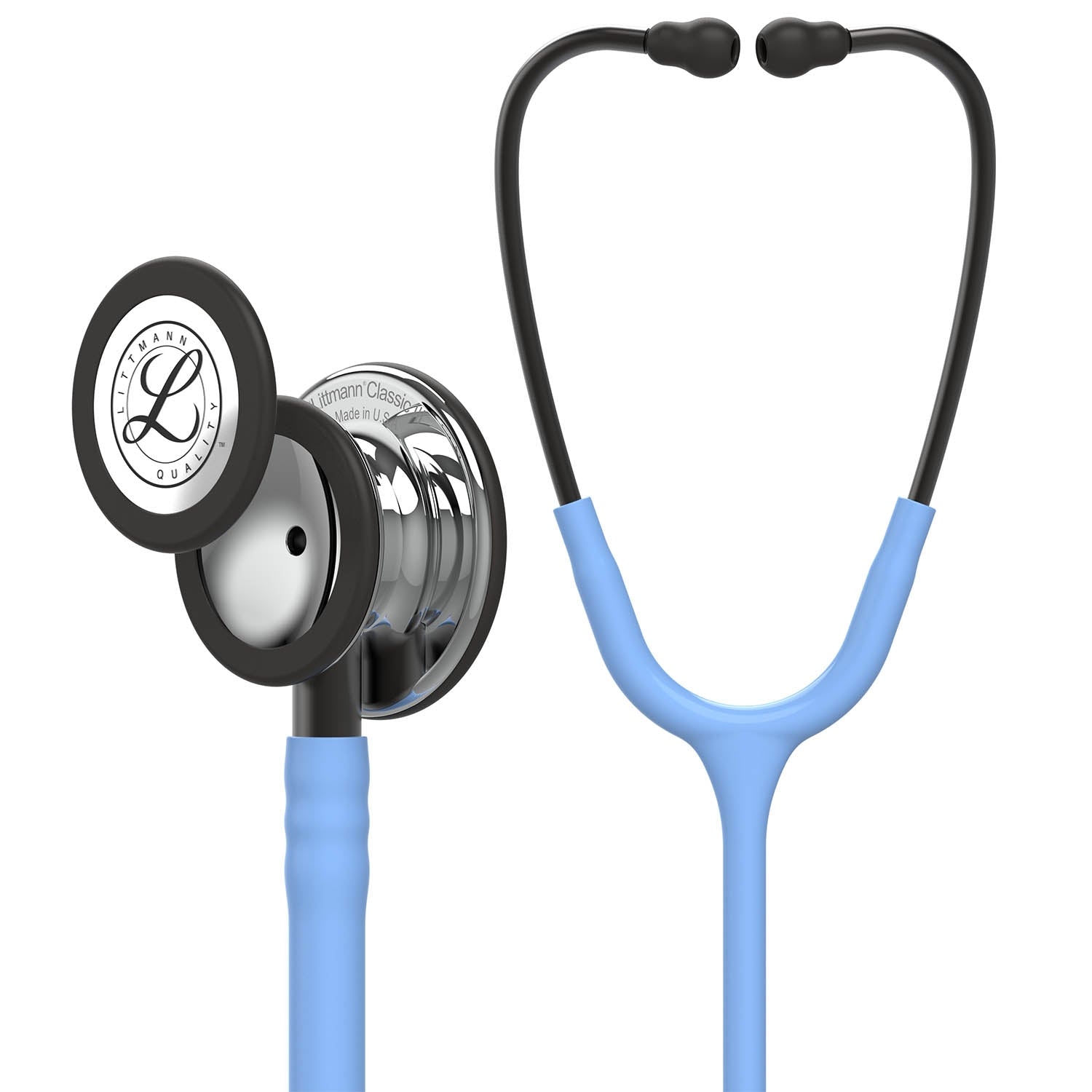 Littmann Classic III Monitoring Stethoscope: Mirror & Ceil Blue - Smoke Stem 5959 - Littmann Stethoscopes