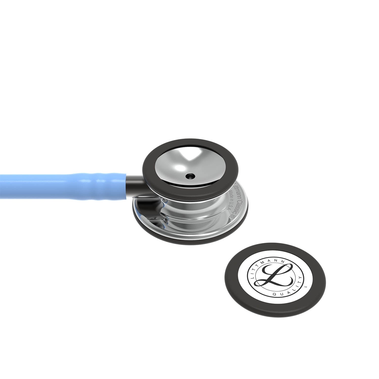 Littmann Classic III Monitoring Stethoscope: Mirror & Ceil Blue - Smoke Stem 5959 - Littmann Stethoscopes