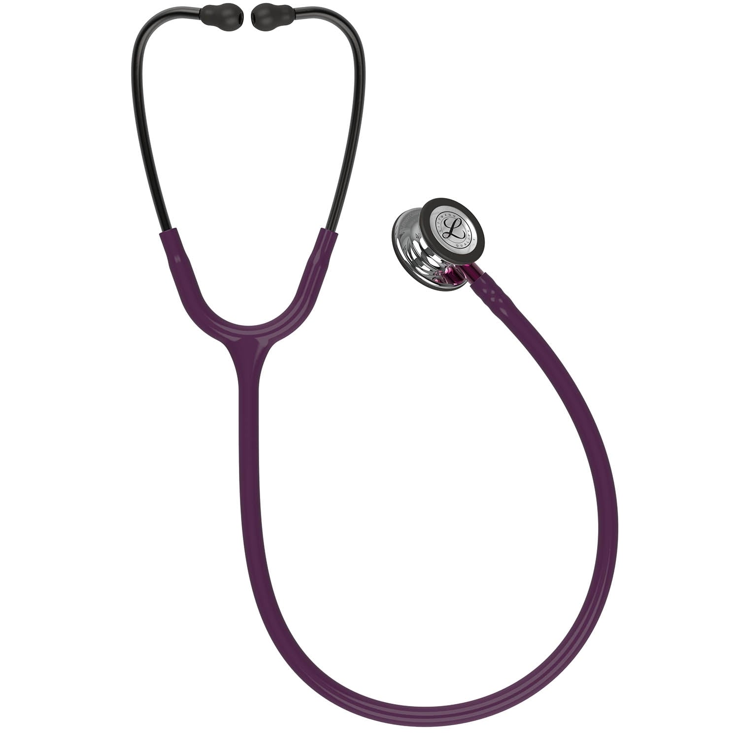 Littmann Classic III Monitoring Stethoscope: Mirror & Plum - Pink Stem 5960 - Littmann Stethoscopes