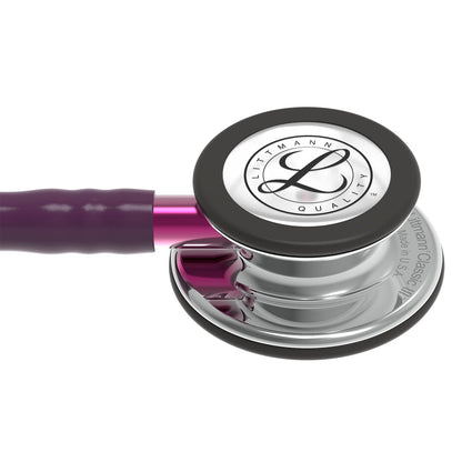 Littmann Classic III Monitoring Stethoscope: Mirror & Plum - Pink Stem 5960 - Littmann Stethoscopes