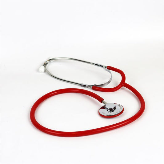 Lightweight Single Head Nurses Stethoscope (Red)