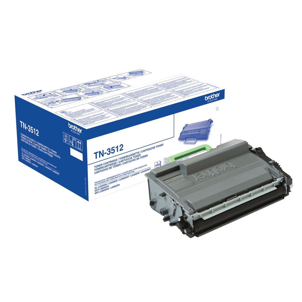 Brother Black Super Yield Toner TN3512 Page Yield 12000 - Brother