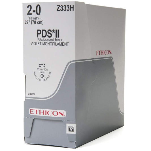 PDS II Suture 2-0, Z333H, CT-2 needle, 70cm - Purple - Box of 36 - Ethicon