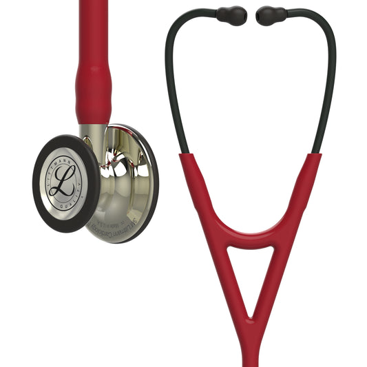 Littmann Cardiology IV Diagnostic Stethoscope: Champagne & Burgundy Tube 6176 - Littmann Stethoscopes