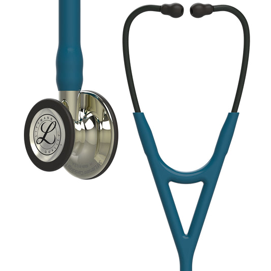 Littmann Cardiology IV Diagnostic Stethoscope: Champagne & Caribbean Blue 6190 - Littmann Stethoscopes