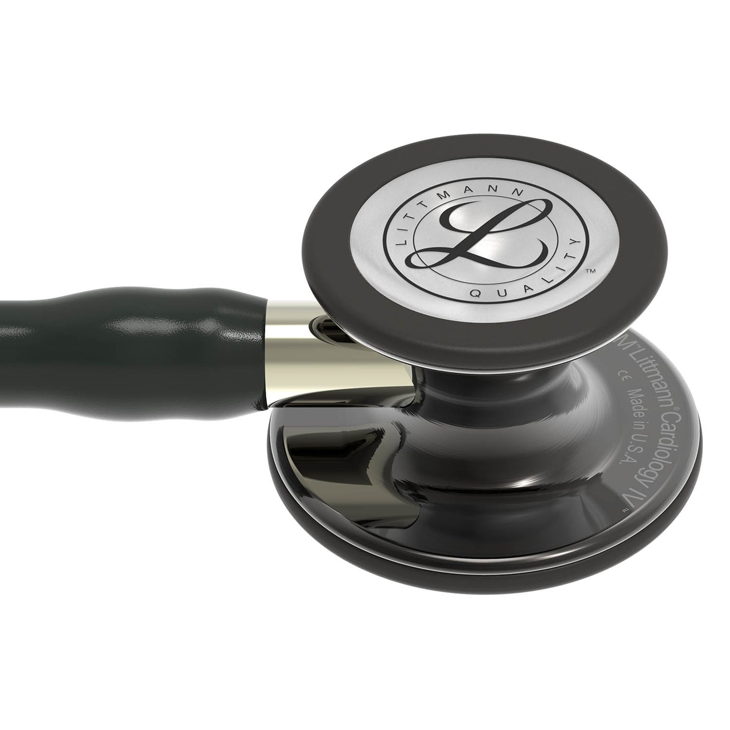 Littmann Cardiology IV Diagnostic Stethoscope: Polished Smoke & Black - Champagne Stem 6204 - Littmann Stethoscopes