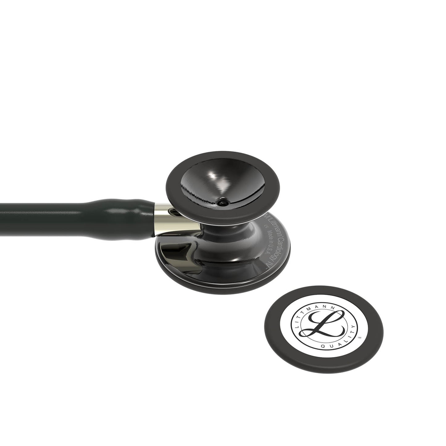 Littmann Cardiology IV Diagnostic Stethoscope: Polished Smoke & Black - Champagne Stem 6204 - Littmann Stethoscopes