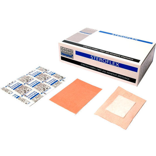 Steroflex Fabric Plasters - 7.5cm x 5cm x 50 - Steroplast