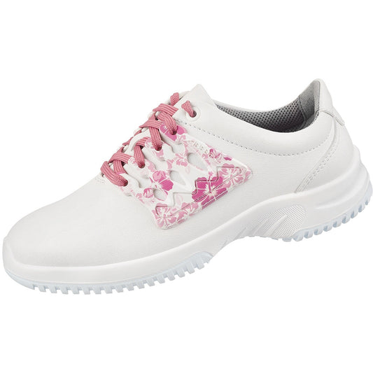 Occupational Shoes Uni6 Low Shoe -White/Pink Floral Design - 