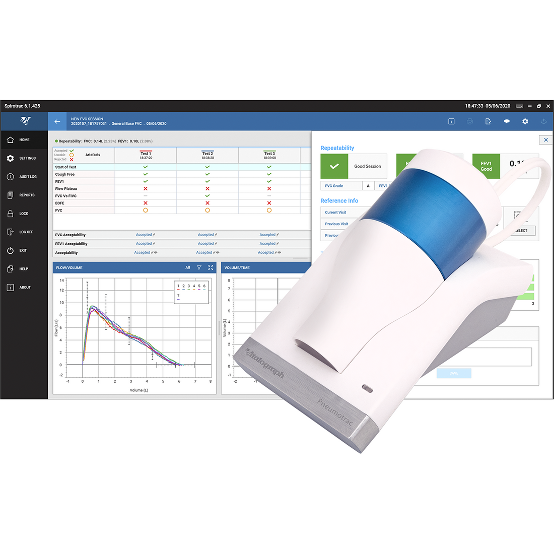 Vitalograph Pneumotrac With Spirotrac 6 Software – Medisave UK