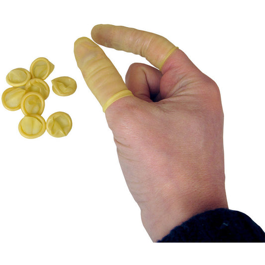 Finger Cots Medium Latex - Beige - Pack of 100