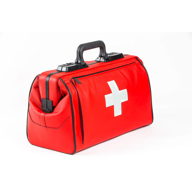 Durasol 'Rusticana' Doctors Bag - Large with One Pocket - Red