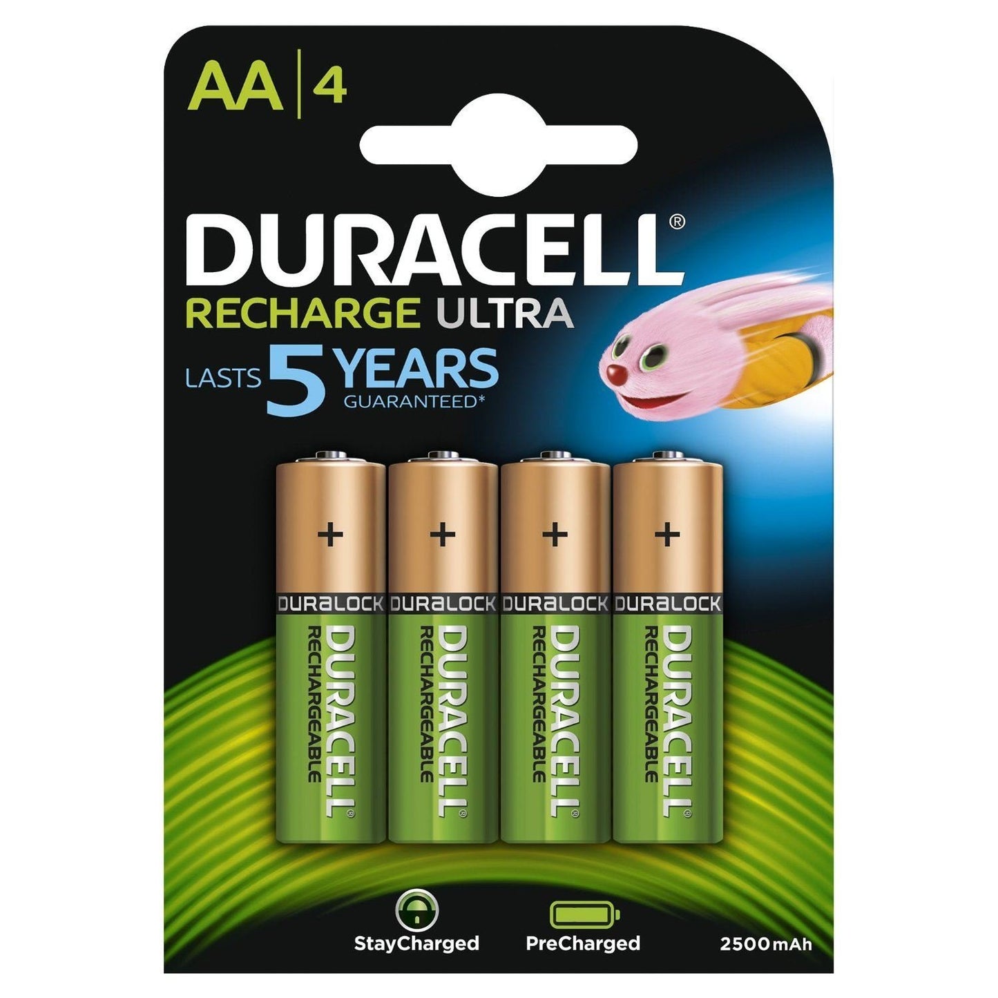 Duracell Recharge Ultra AA BatteriesNiMH 2500mAh - Pack of 4