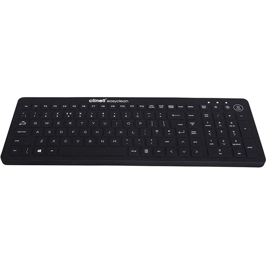 Clinell CKS1B Easyclean Silicone Keyboard, Black