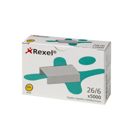 Rexel No.56 Staples 26/6 - Box of 5000 - Discontinued