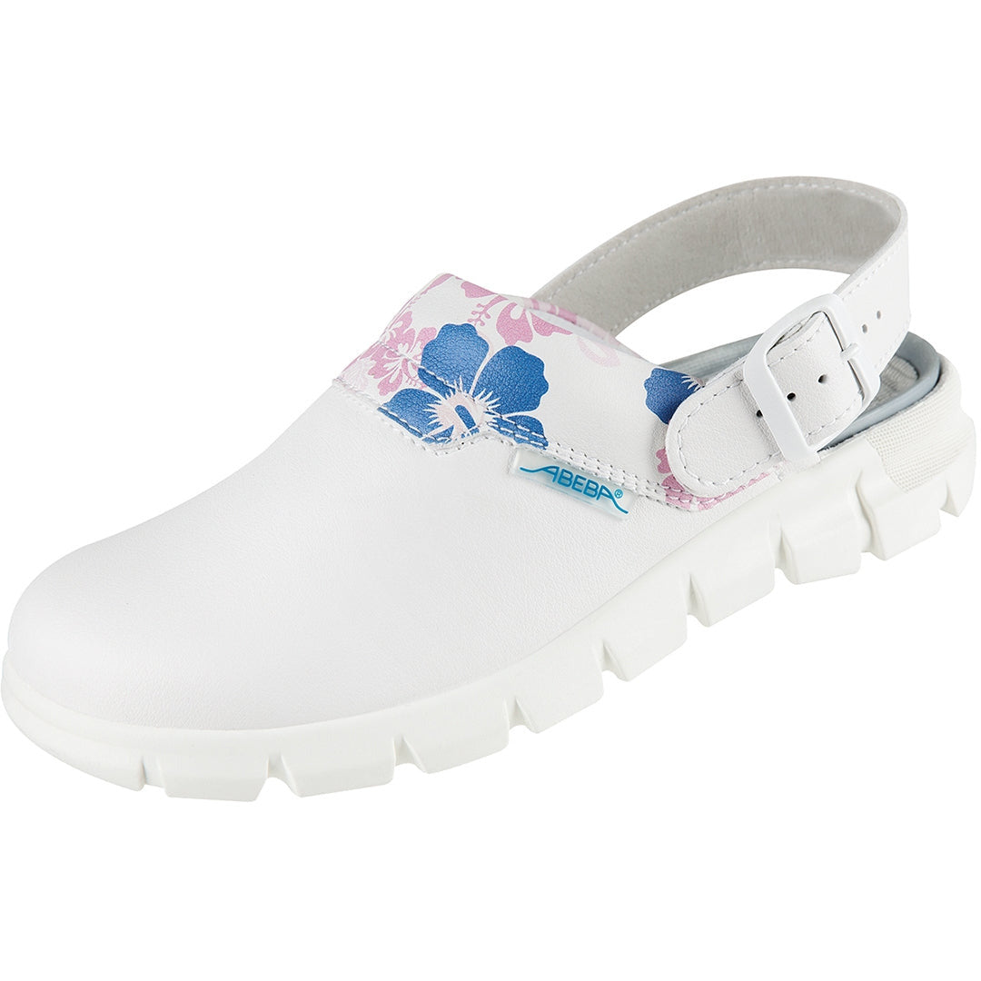 Occupational Shoes Dynamic Clog - White with print