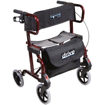 Diamond Deluxe Rollator with Leg Rests - 