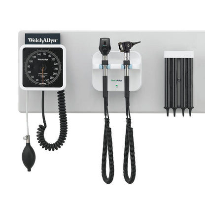 Welch Allyn LED GS777 Wall Unit - Coaxial Ophthalmoscope & Diagnostic Otoscope with an Aneroid Sphygmomanometer