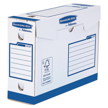 Fellowes Bankers Box Basic Heavy Duty Transfer File 100mm (Blue) - Pack of 20 - Lyreco