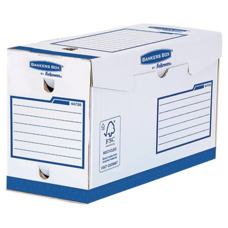 Fellowes Bankers Box Basic Heavy Duty Transfer File 150mm (Blue) - Pac ...