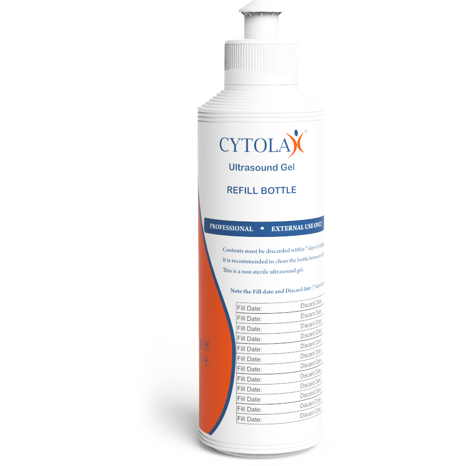Cytolax Clear Ultrasound Gel - 5 Litre with Refill Bottle - Cytolax