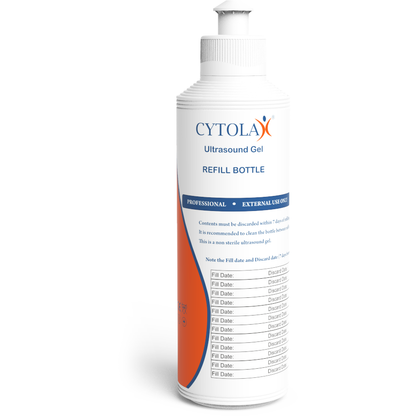 Cytolax Clear Ultrasound Gel - 5 Litre with Refill Bottle - Cytolax
