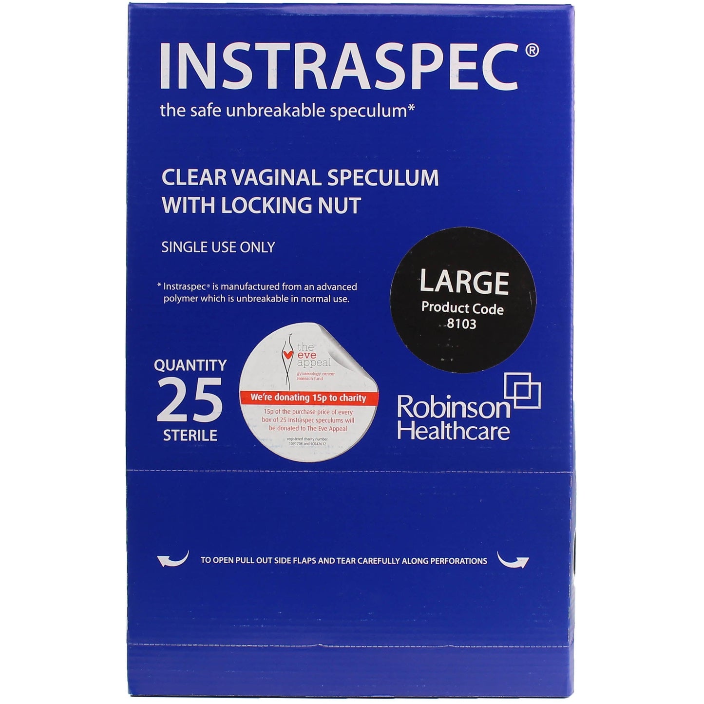 Instraspec Plastic Vaginal Speculum - Large