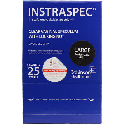 Instraspec Large Plastic Vaginal Speculum x 25