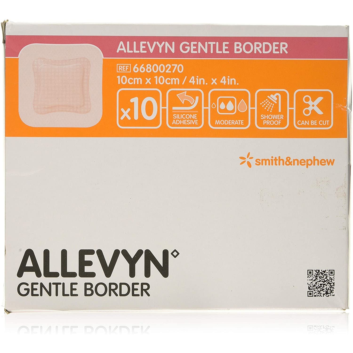 Allevyn Gentle Border 10 x 20cm - Pack of 10 - Axis Medical