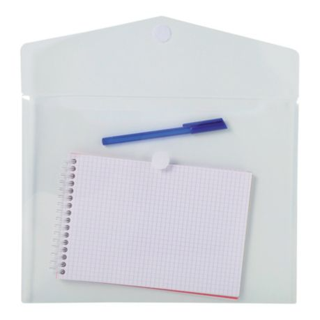 Translucent Polypropylene A4 Envelope Wallets, Clear - Pack 5 - Lyreco