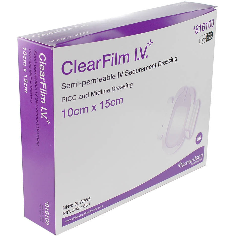 ClearFilm IV 10cm x 15cm - Pack of 50 - Richardson Healthcare
