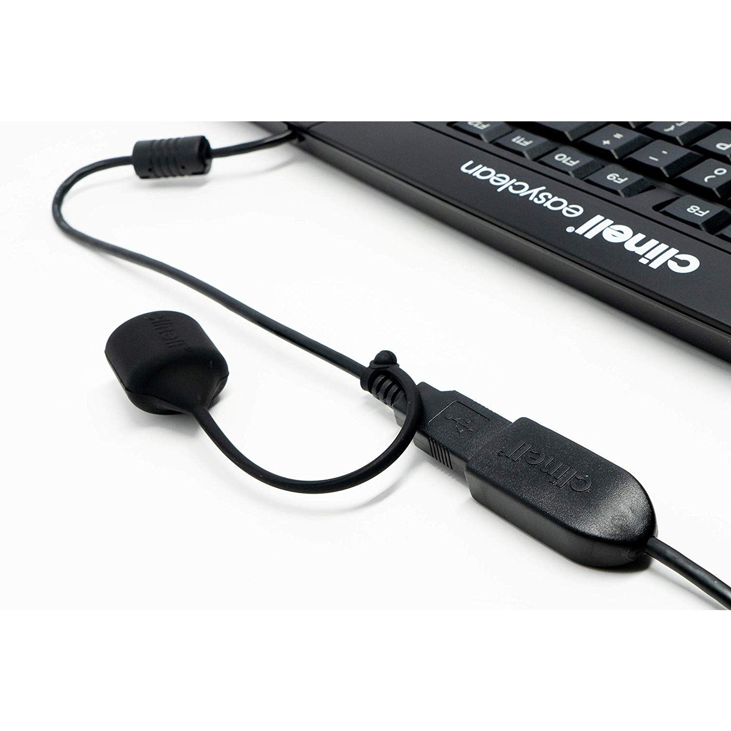 True Type Keyboard (Black) - Washable - Clinell