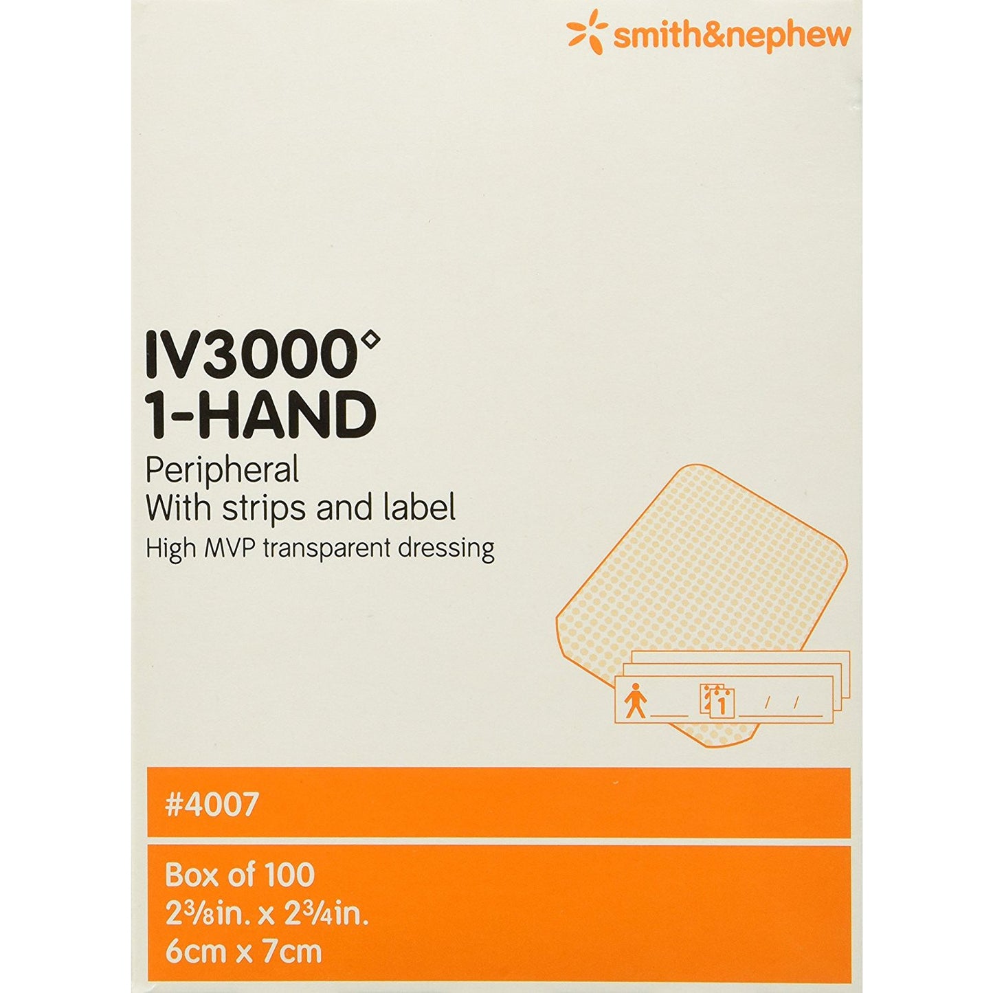 OPSITE IV3000 5cm x 6cm Paediatric/Neonatal Box of 100 - Smith & Nephew