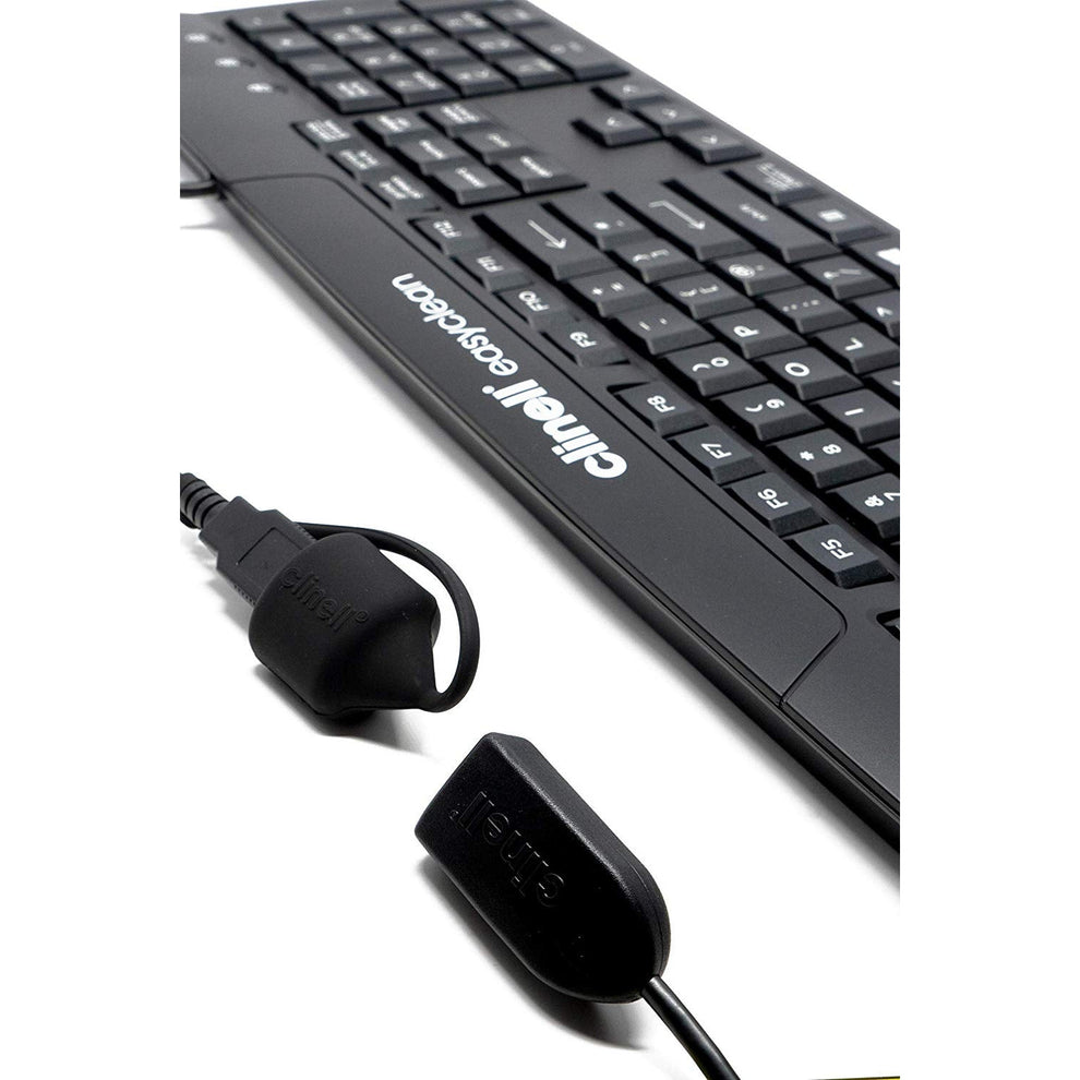 True Type Keyboard (Black) - Washable – Medisave UK