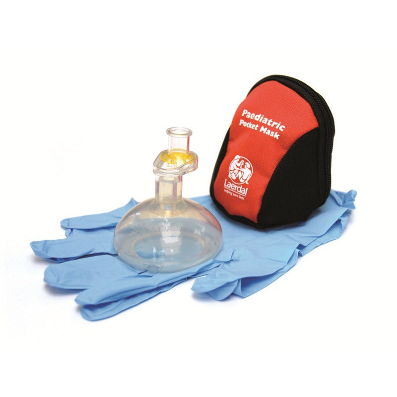 Paediatric Pocket Mask with gloves & wipes in Soft Pack