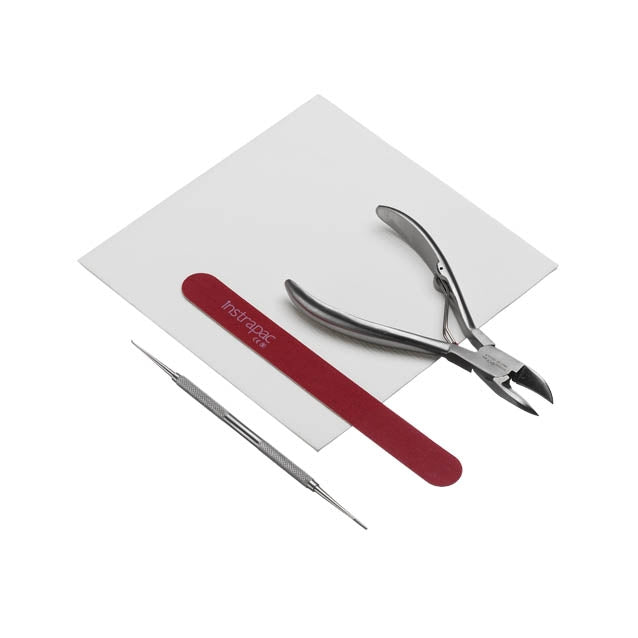 Instrapac Podiatry Assistants Emery Pack Curved Roller Spring Nail Cuter - Single - Instrapac