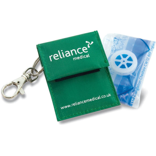 Rebreath Resuscitation Aid in Keyring Pouch