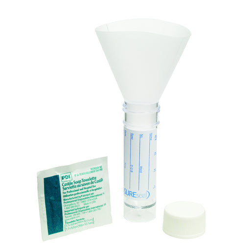 MSU Urine Sample Pots with Plastic Cone - Sterile - with swab