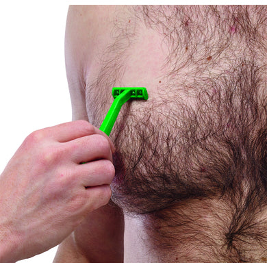 Universal Non Sterile Disposable Prep Razor - Single Sided Blade - Pack of 100 - Shermond