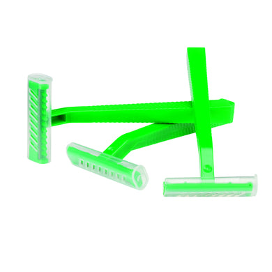 Universal Non Sterile Disposable Prep Razor - Single Sided Blade - Pack of 100 - Shermond