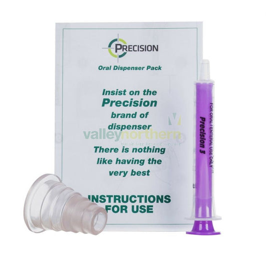 Precision Purple Oral Syringes - 5ml - Box of 50 - Valley Northern