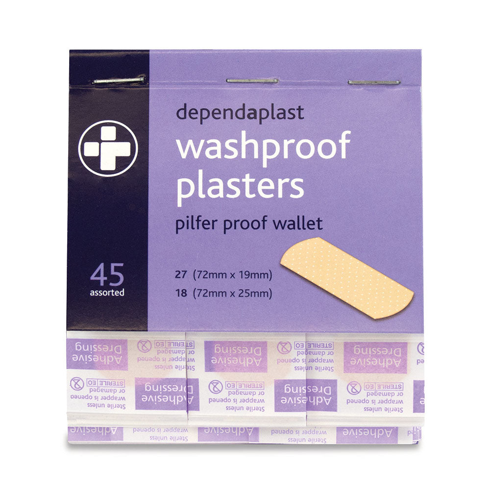 Dependaplast washproof pilfer proof plasters - Reliance