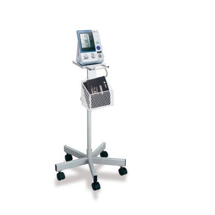 Omron 907 Mobile Stand with Attached Basket