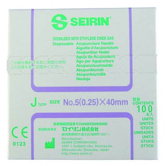 Acupuncture Needle Seirin J 40mm x 0.20mm Box 100 - Performance Health