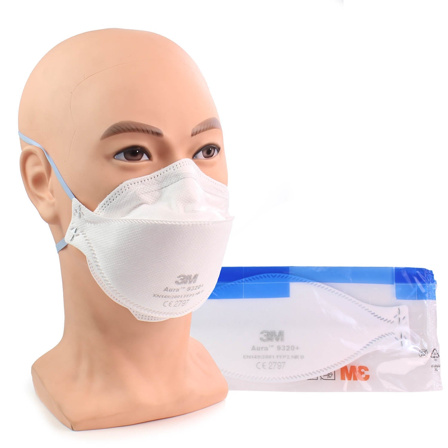 3M™ Aura™ 9320+ FFP2 Respirator Face Mask – Medisave UK