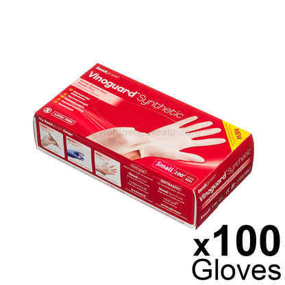 Vinoguard Synthetic Stretch Vinyl Gloves x 100 - Small - Robinsons