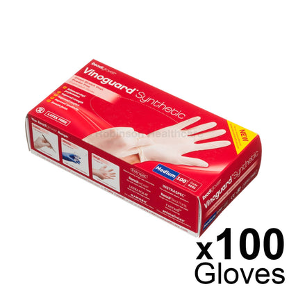 Vinoguard Synthetic Stretch Vinyl Gloves x 100 - Medium - Robinsons