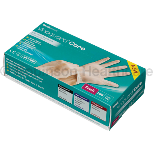 Readiglove Vinoguard Care Non-Clinical Vinyl Gloves - Small - Robinsons