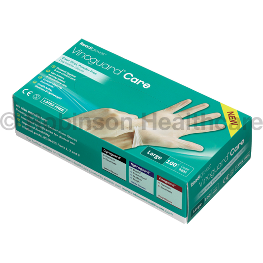 Readiglove Vinoguard Care Non-Clinical Vinyl Gloves - Large x 100 - Robinsons